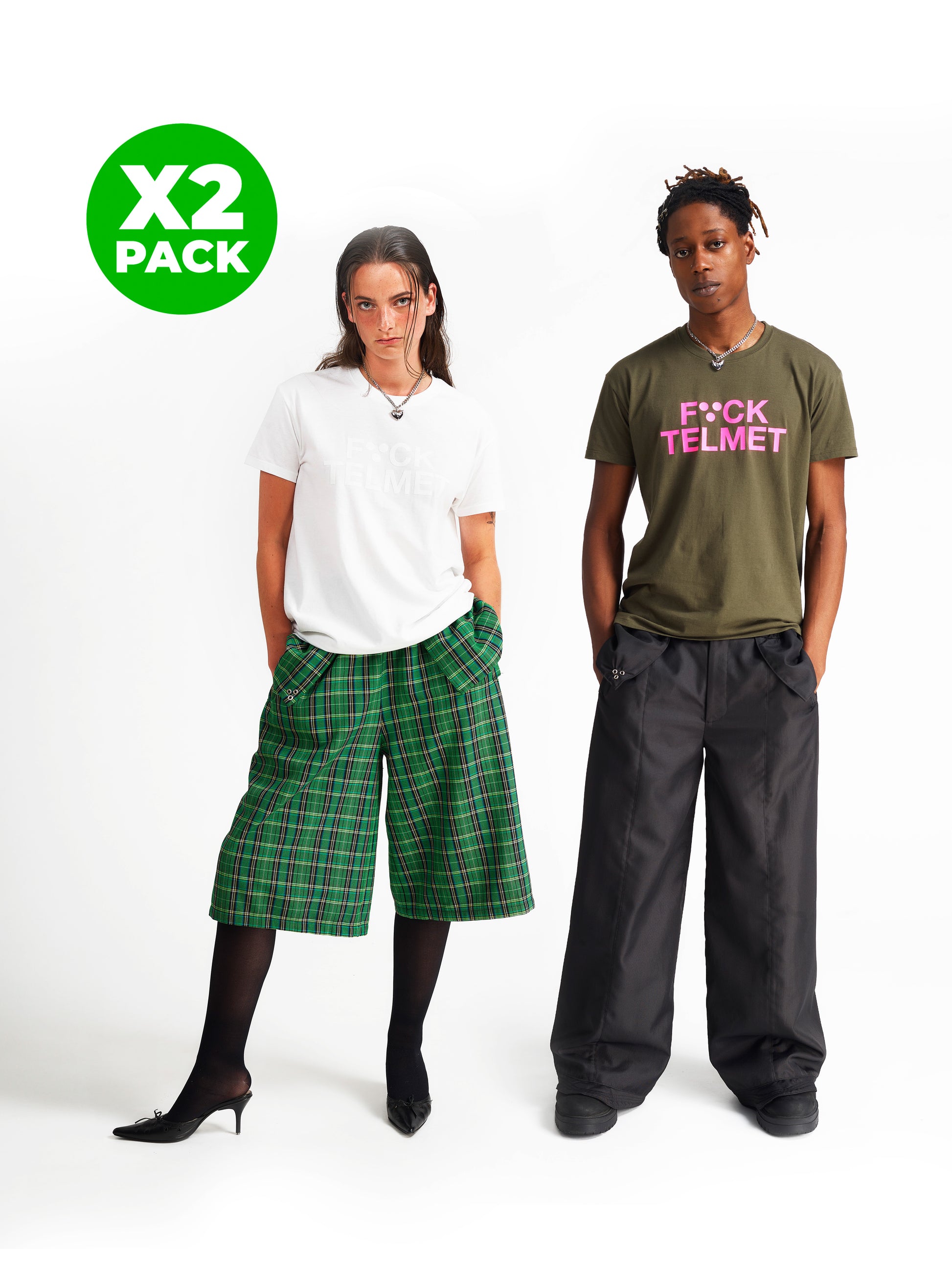 PACK 2 TEE WWFT